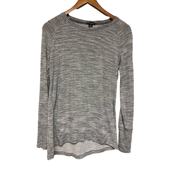 Champion Grey Heathered Long Sleeve Sweatshirt Lightweight Women's Size Small - Picture 1 of 9